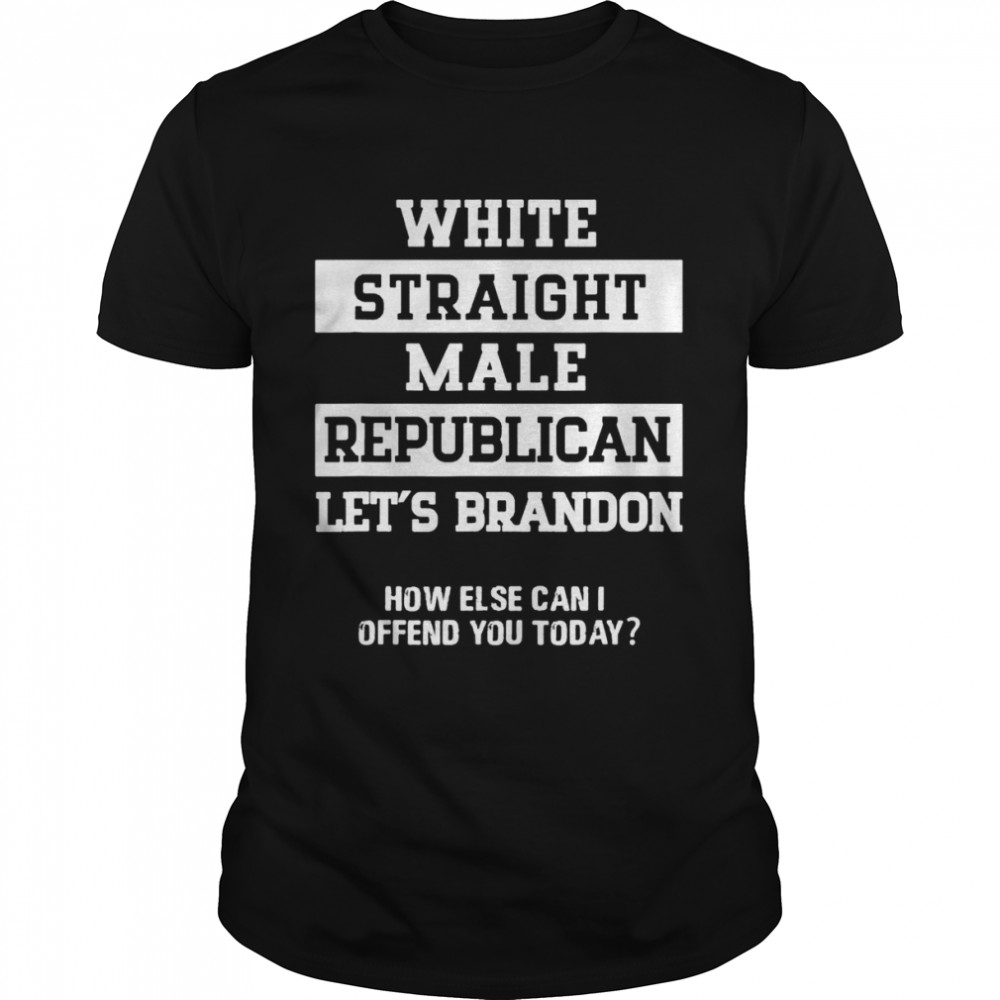 White Straight Republican Male Lets Go Brandon shirt Classic Men's T-shirt
