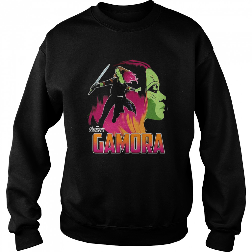 Marvel Infinity War Gamora Head Profile Graphic Unisex Sweatshirt