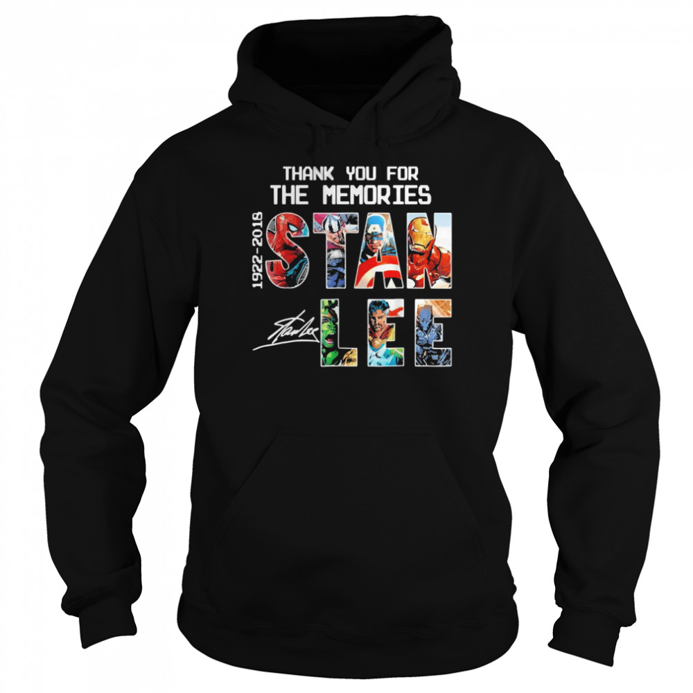 Stan Lee Thank You For The Memories Unisex Hoodie