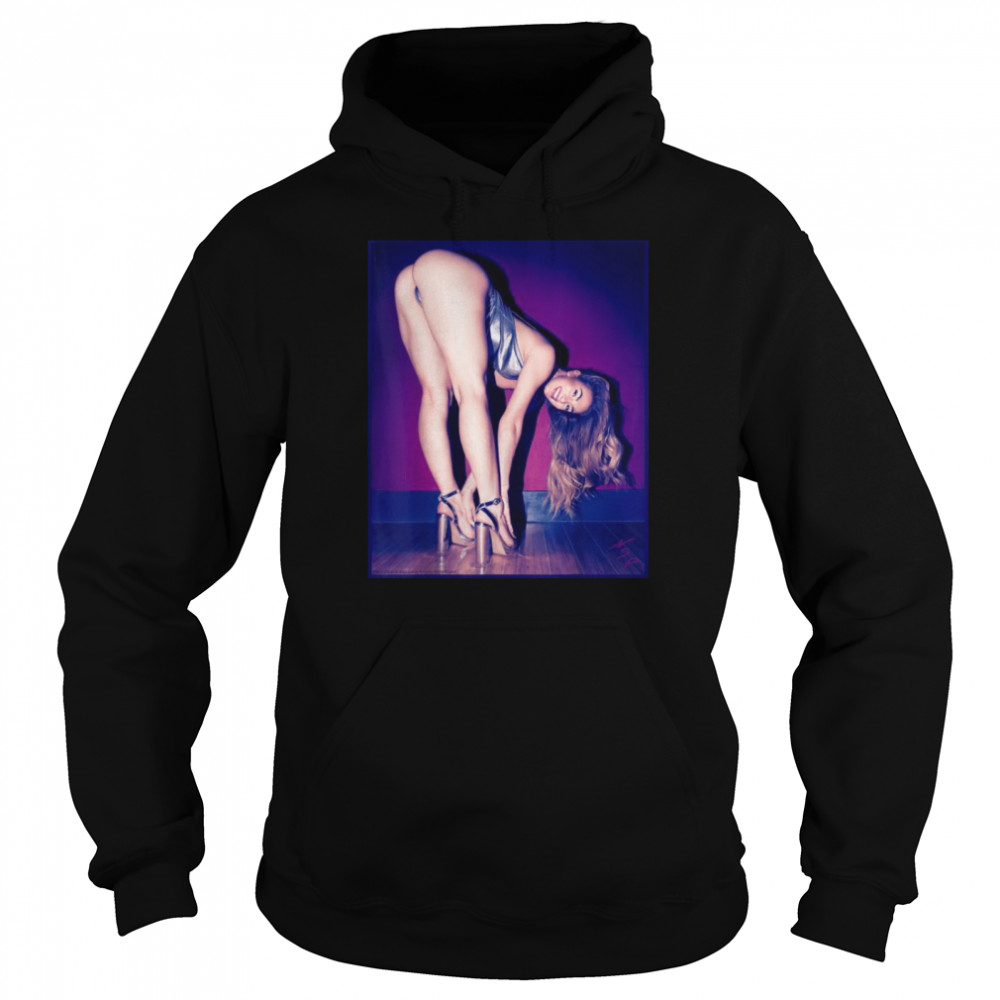 With Girl On It Purple Pinup Sexy Girl Smiling Unisex Hoodie