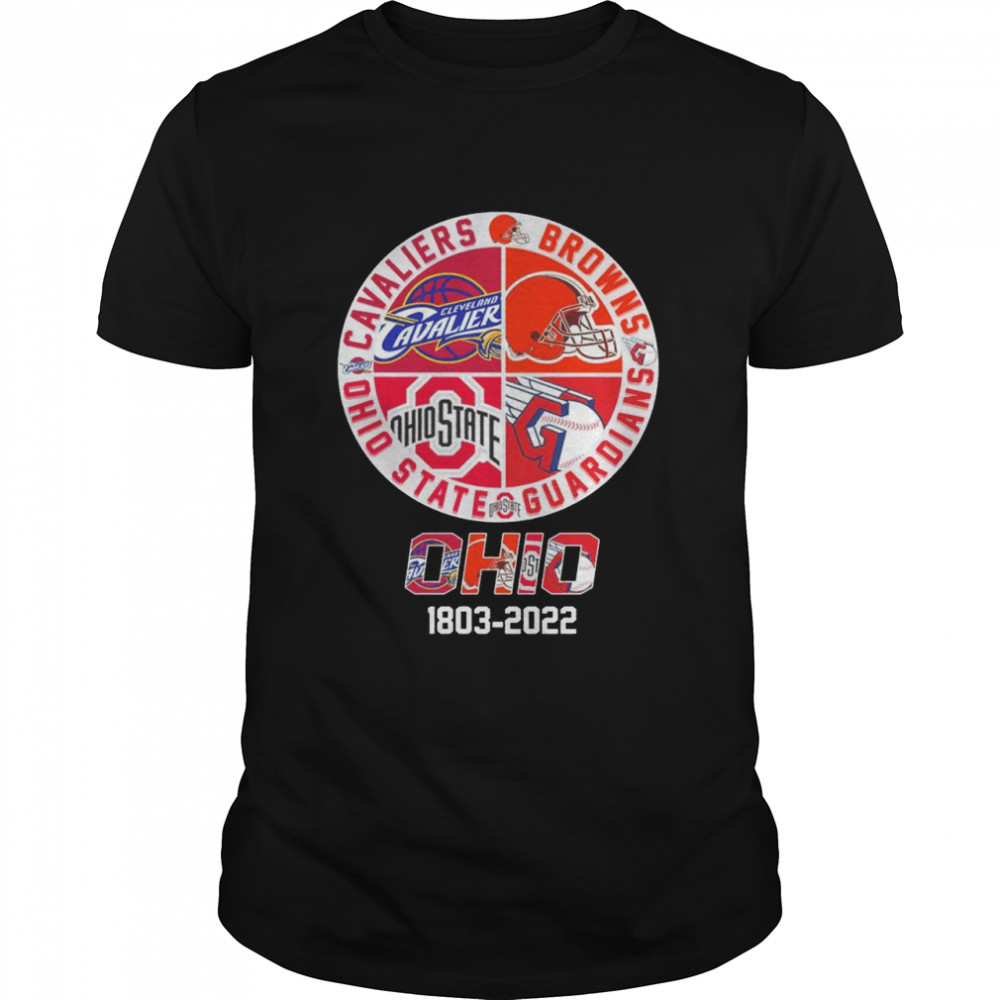 Ohio 1803-2022 Cavaliers Browns Guardians Ohio State Shirt
