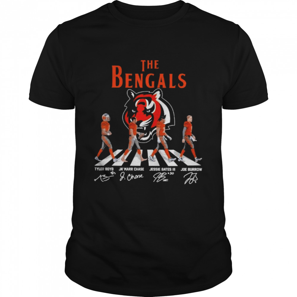The Begals Abbey Road Tyler Boyd Ja’marr Chase Jessie Bates III signatures shirt