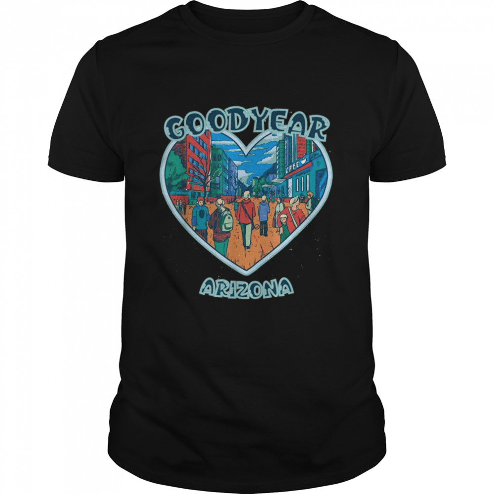 Goodyear In Arizona Travel Souvenir Heart  Classic Men's T-shirt