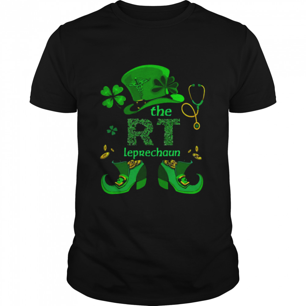 The Respiratory Therapist Leprechaun Nurse St Patrick’s Day  Classic Men's T-shirt