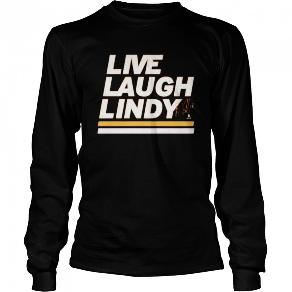 Elias Lindholm live laugh lindy signature shirt Long Sleeved T-shirt