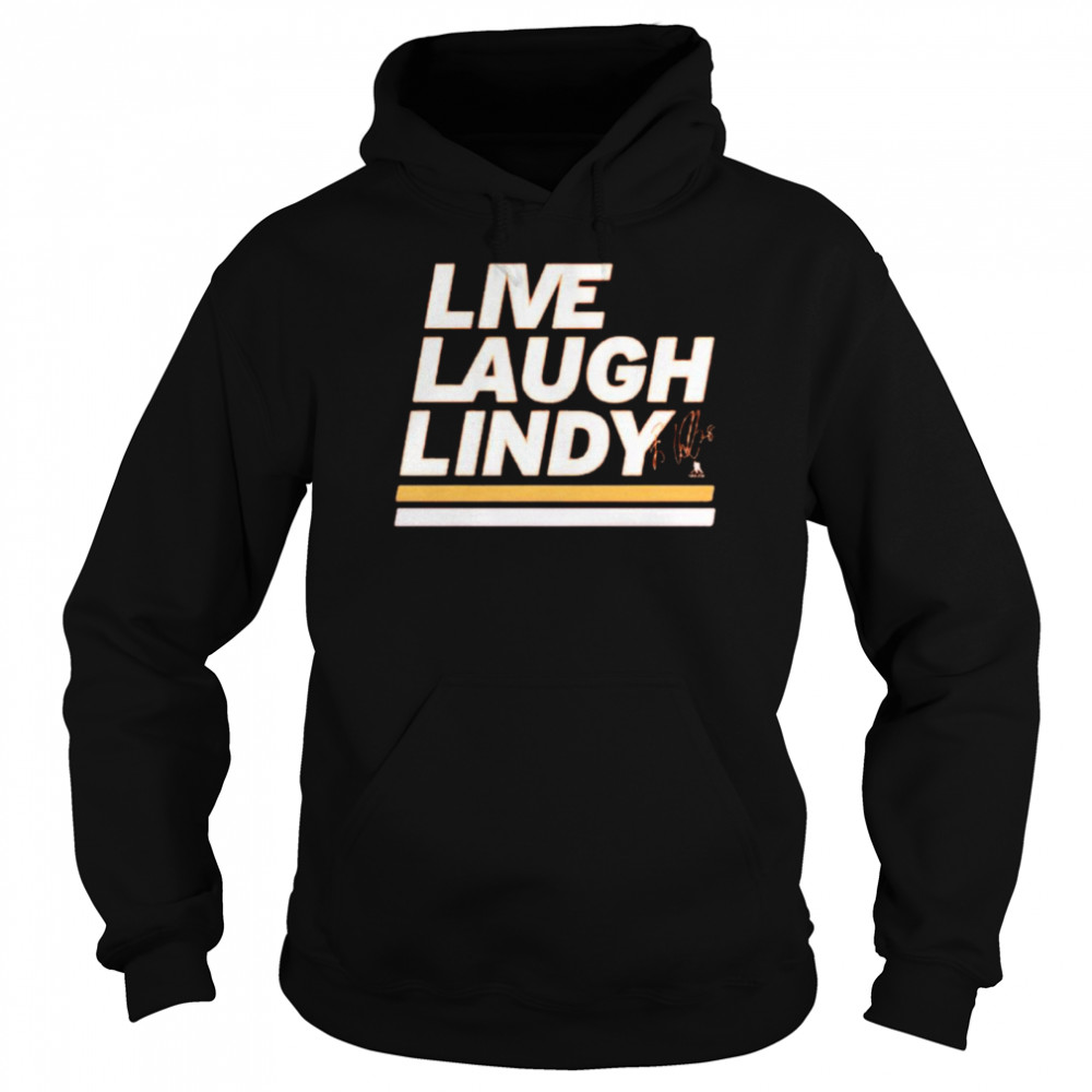 Elias Lindholm live laugh lindy signature shirt Unisex Hoodie