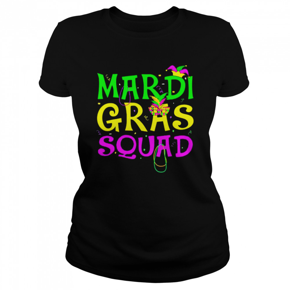 Mardi Gras Squad Party Costume Mardi Gras T- Classic Women's T-shirt