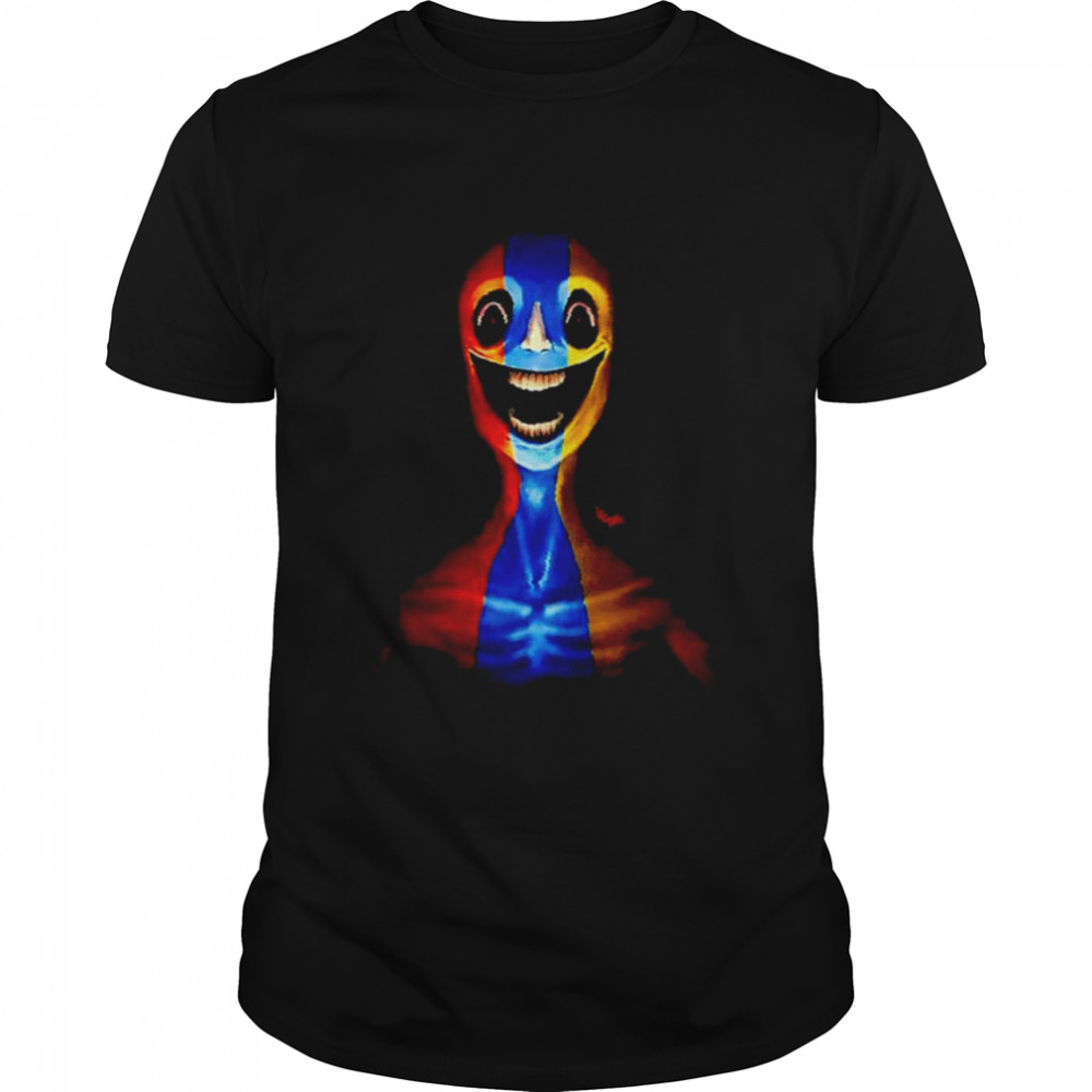 Primary color man horror art shirt