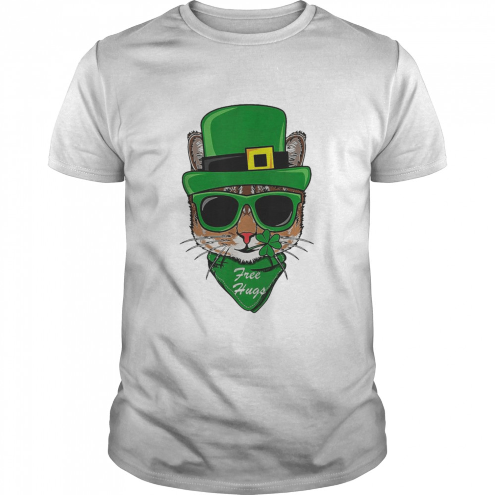 St. Patrick’s Day Cat Free Hugs Art Shirt