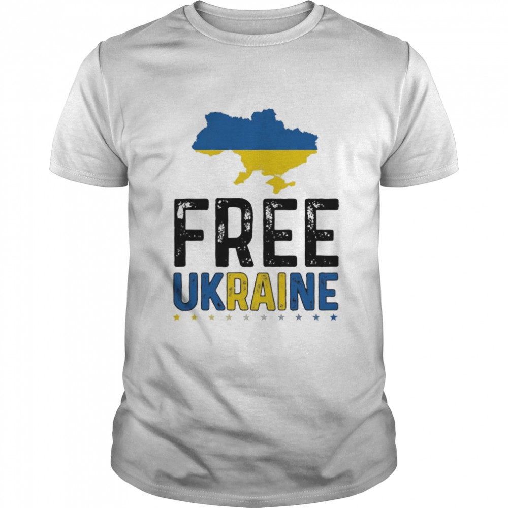 Stop war free ukraine I stand with shirt Classic Men's T-shirt