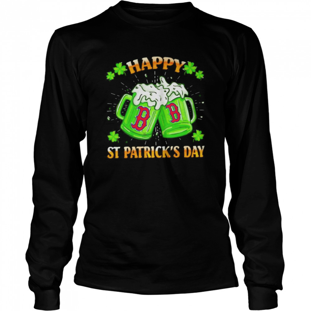 Boston Red Sox happy St Patrick’s day shirt Long Sleeved T-shirt