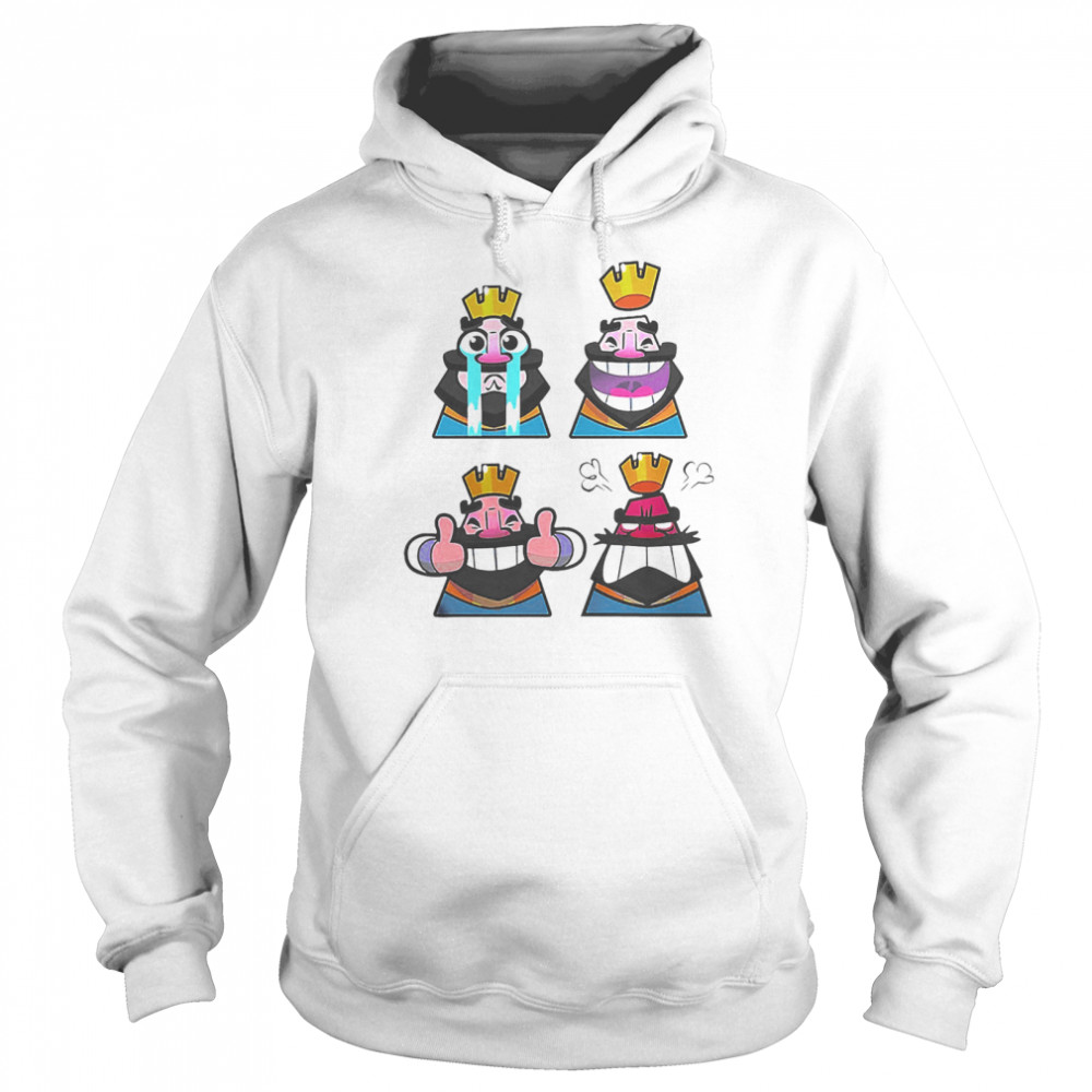 Clash Royale Emoticon Laughing King Hoodie T-Shirt in 2023