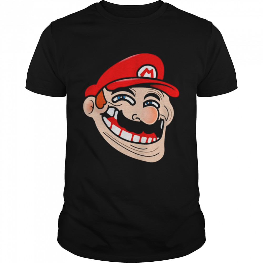 Mario troll face shirt