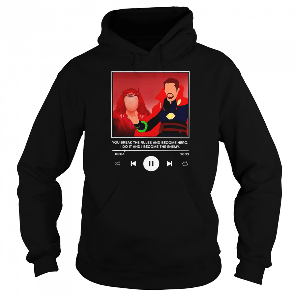 Marvel Multiverse Of Madness Scarlet Witch 2022 You Break The Rules And Become Hero Wanda Maximoff Unisex Hoodie