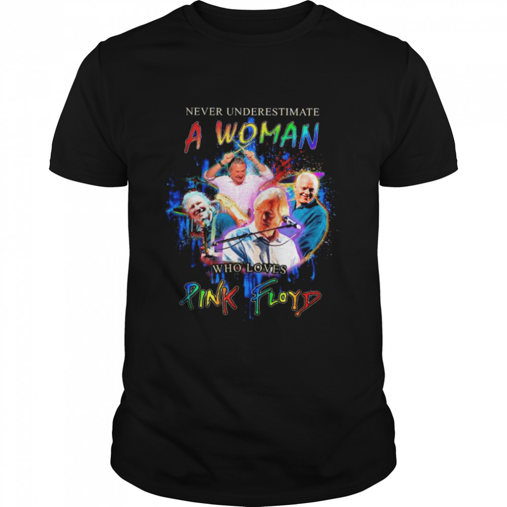 Never Underestimate A Woman Who Loves Pink Floyd shirt Classic Men's T-shirt