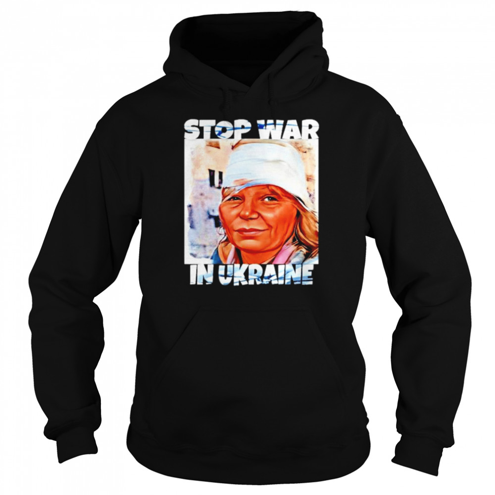 Olena Kurilo stop war in Ukraine graphic shirt Unisex Hoodie
