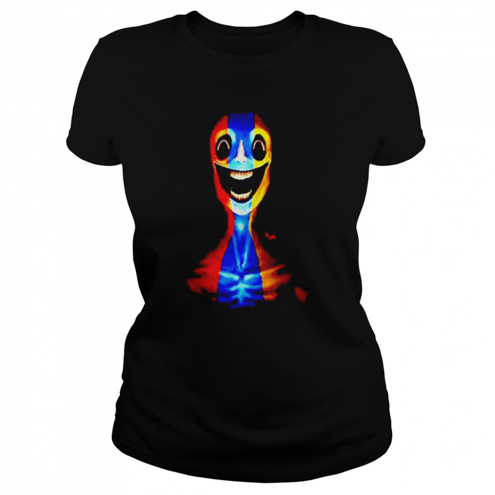 Primary color man horror art shirt Classic Women's T-shirt