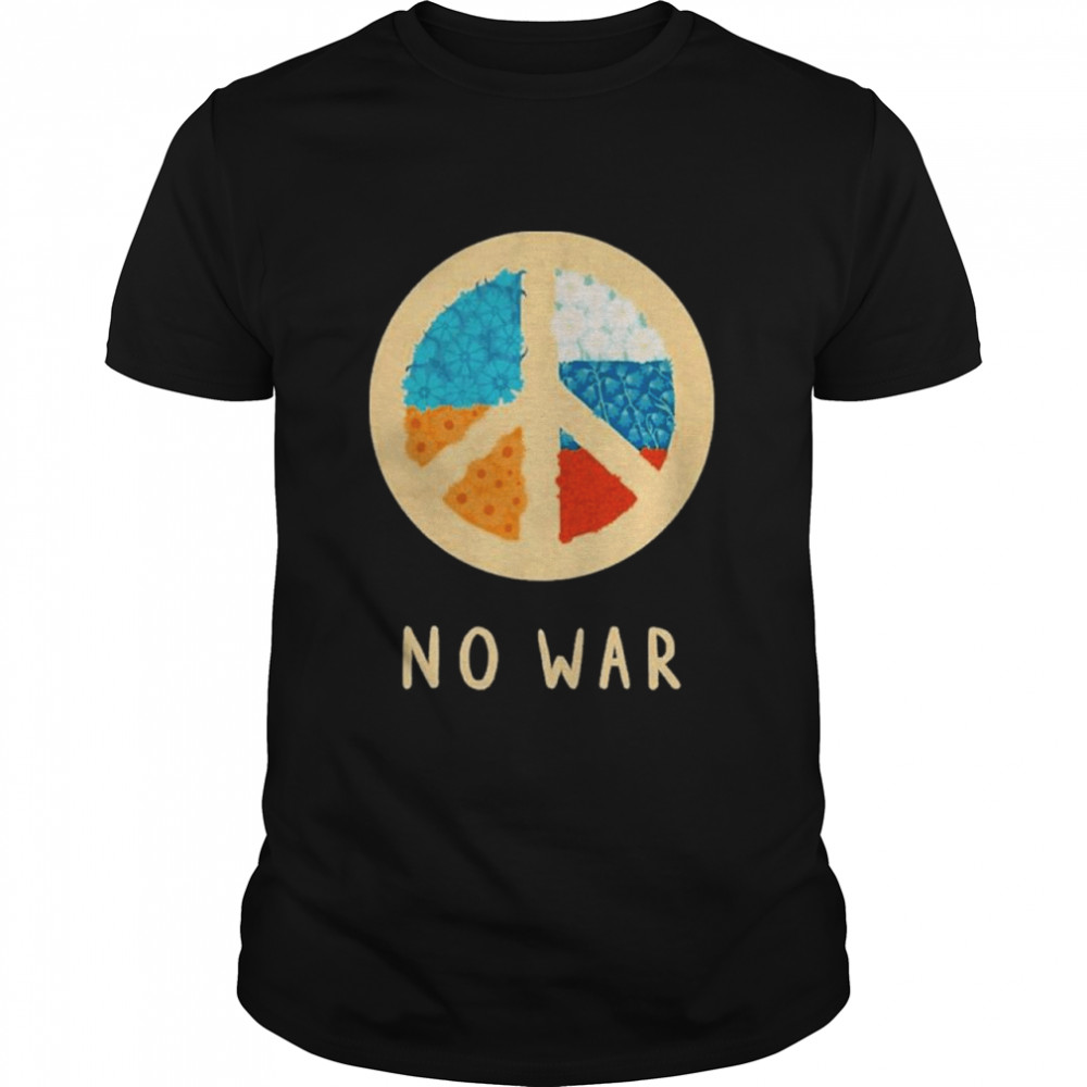 Stop War Tee No War Ukraine And Russia Classic Men's T-shirt
