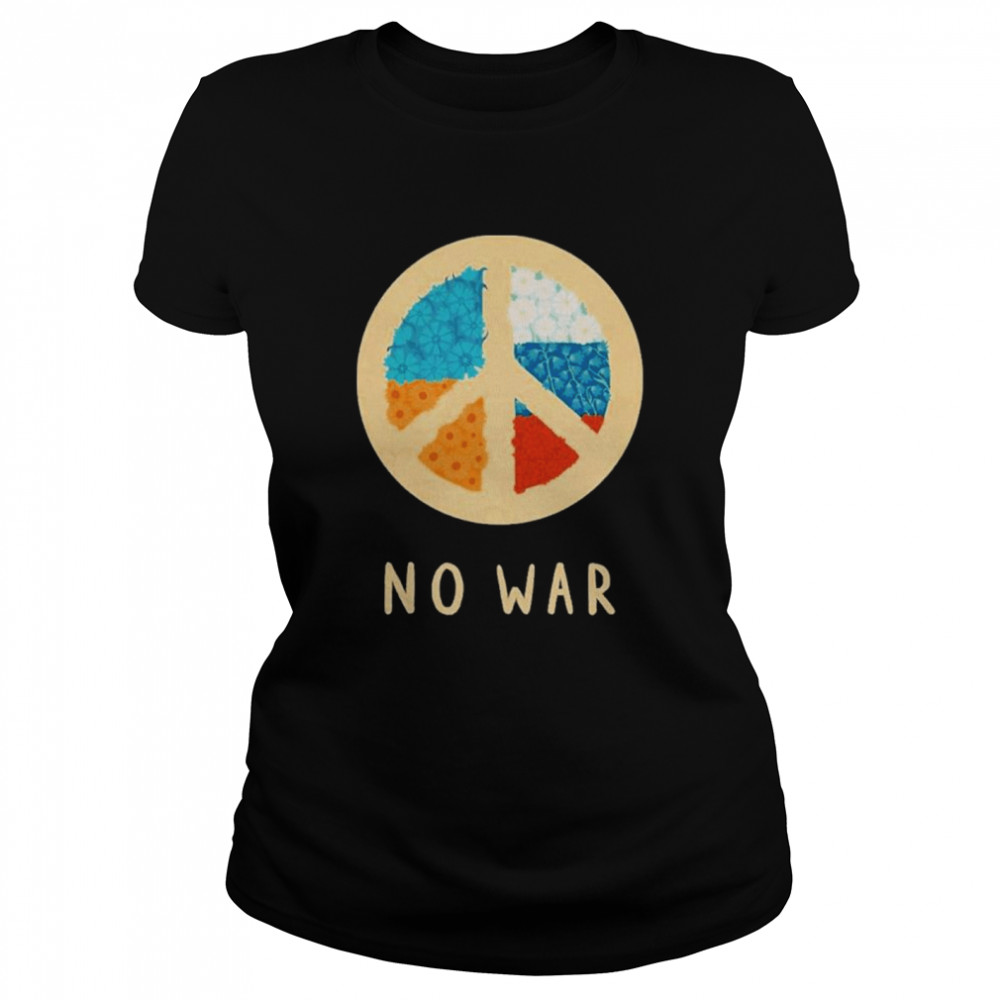Stop War Tee No War Ukraine And Russia Classic Women's T-shirt