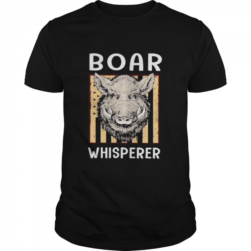 Boar Whisperer American Flag Shirt