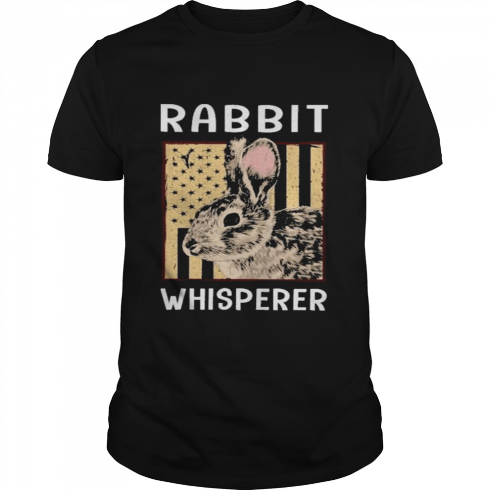 Rabbit Whisperer American Flag Shirt