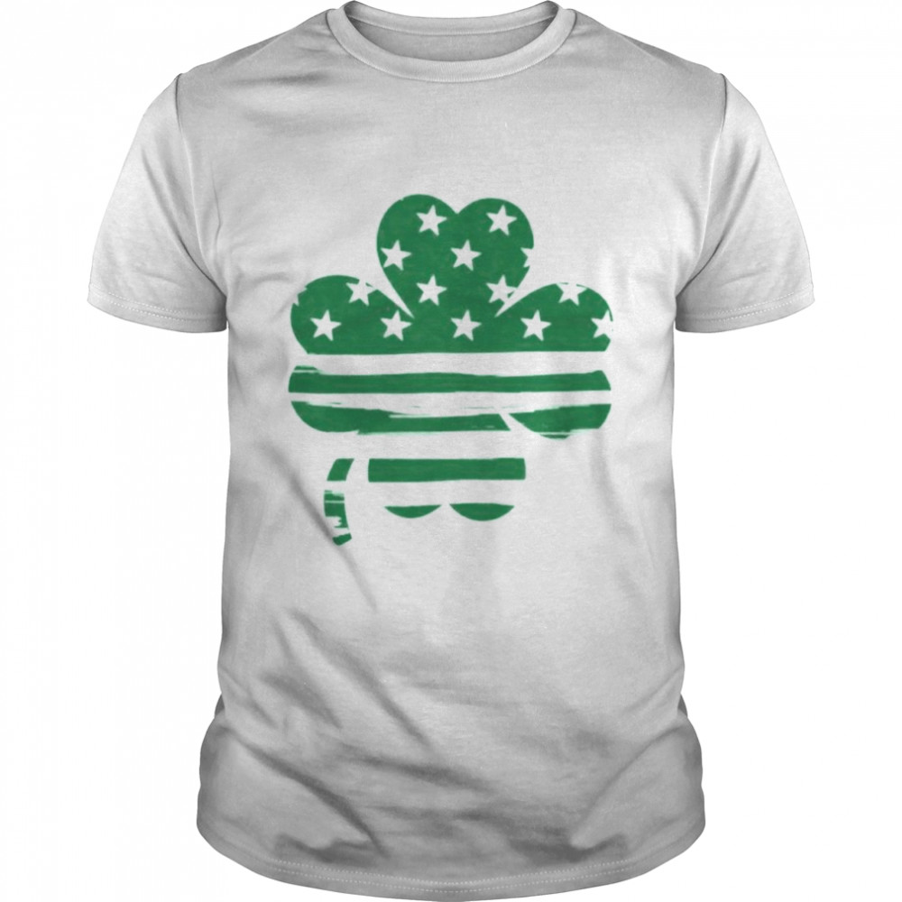 St Patrick’s day stars and stripes clover shirt Classic Men's T-shirt