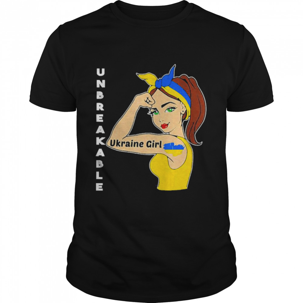 Ukraine Strong Girl Unbreakable  Classic Men's T-shirt