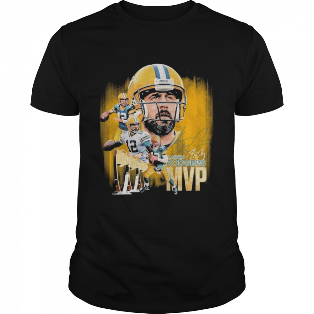 Aaron Rodgers MVP Green Bay Packers 2022 signature shirt Classic Men's T-shirt