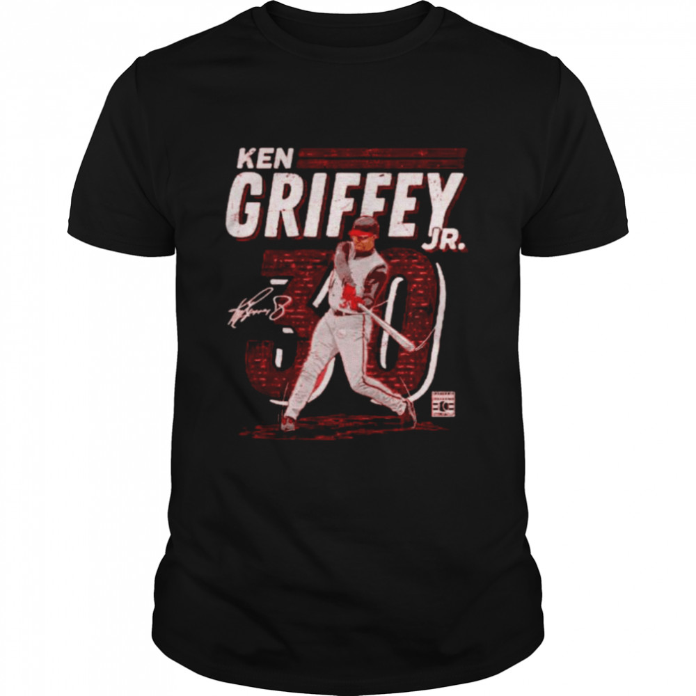 Official Cincinnati Reds Ken Griffey Jr. dash signature shirt