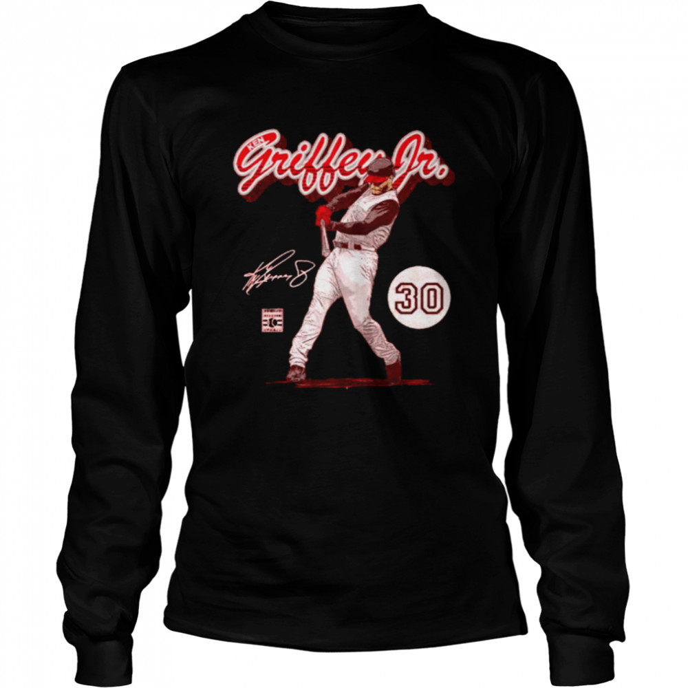 Official Cincinnati reds ken griffey jr. retro script signature