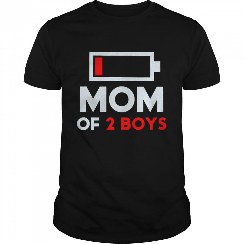 Family Lover Mom Of 2 Boys Shirt