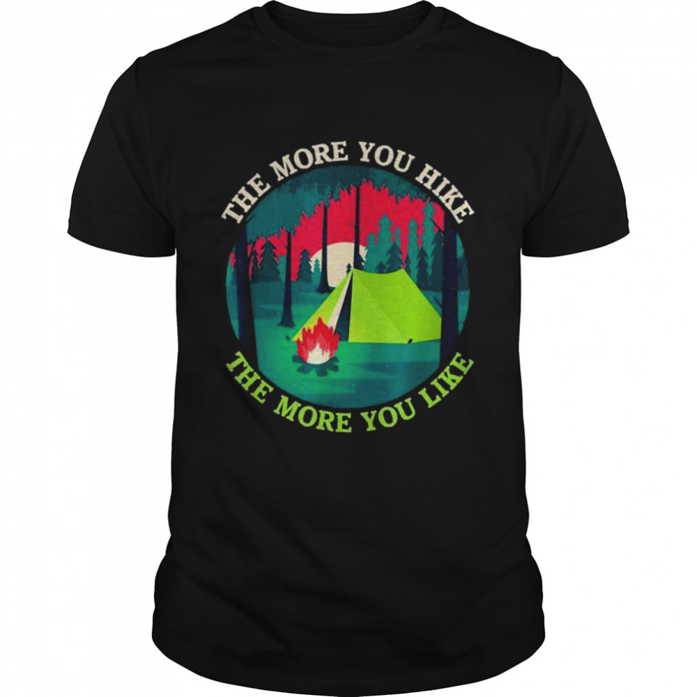 Outdoor Hiking Tent Graphic Camping In Mountains Or Nature Shirt