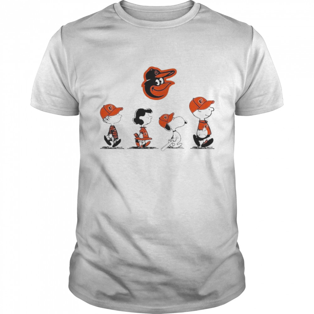 Peanuts Characters Baltimore Orioles Shirt