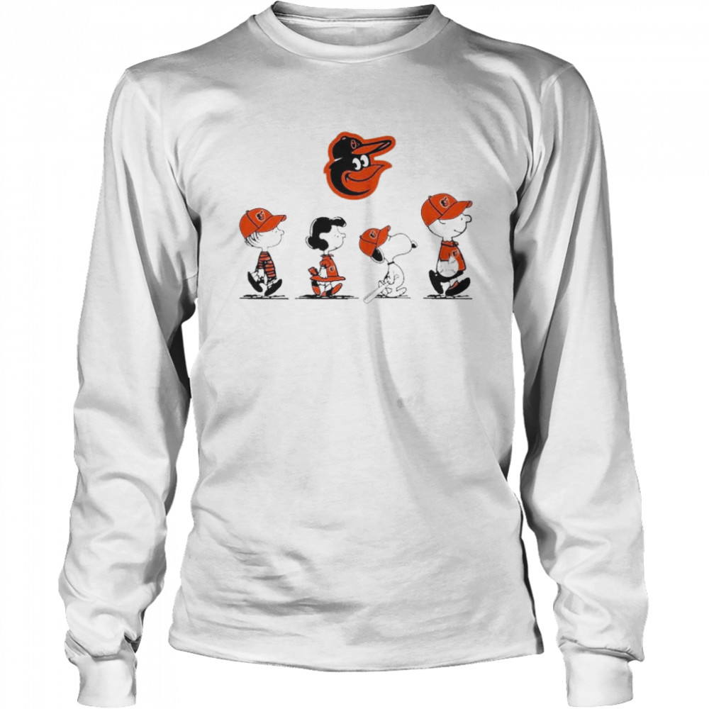 The Peanuts Characters Baltimore Orioles Fall Just Girl Shirt