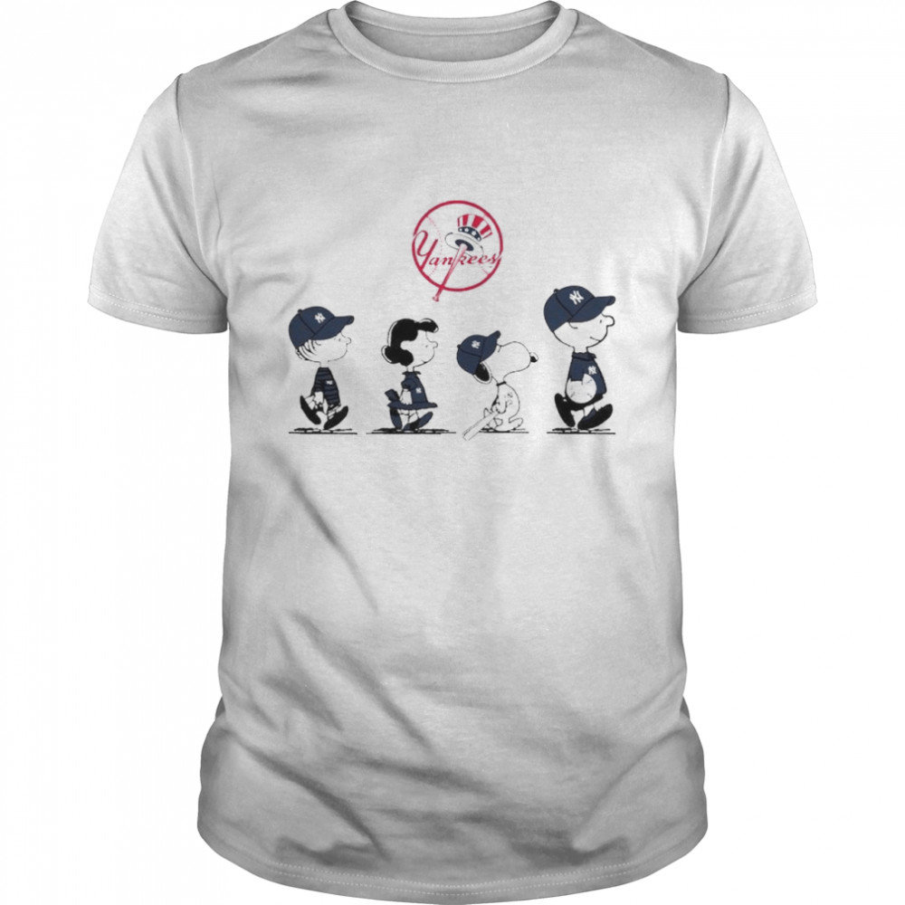 Peanuts Characters New York Yankees Shirt