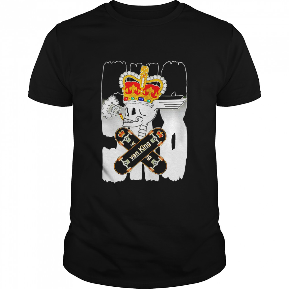 Van King King Royal Skull Metal Sk8 Shirt