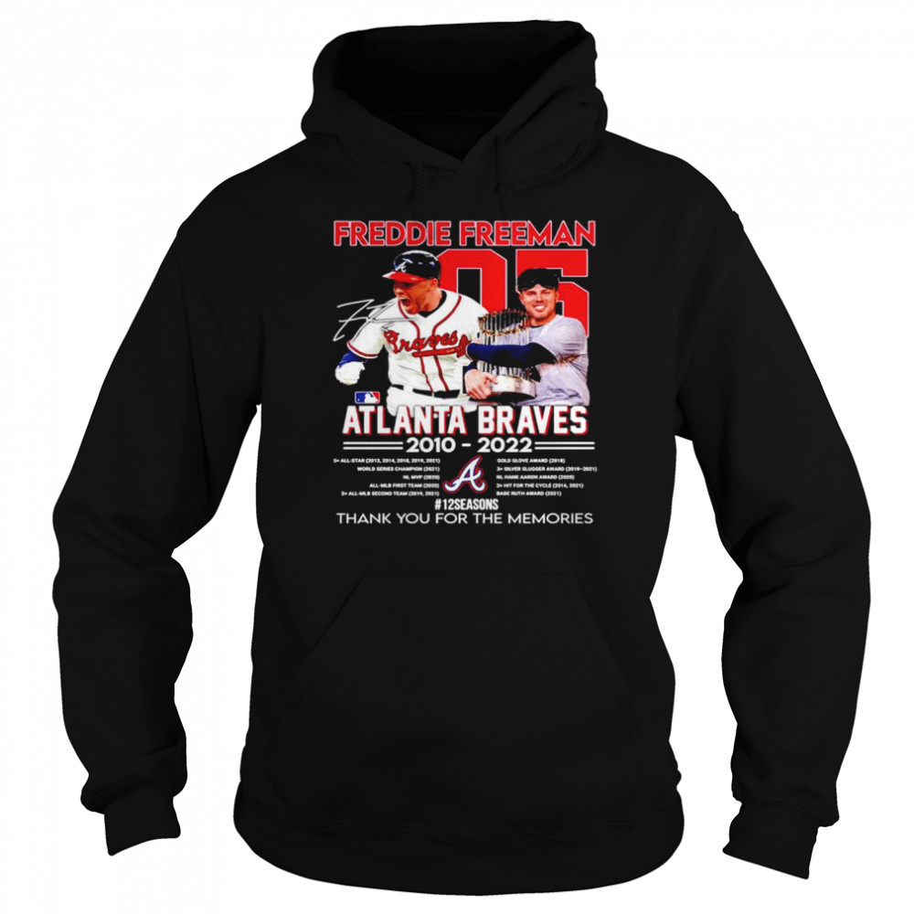 Thank You Freddie Freeman Atlanta Braves Signature T-shirt - Kingteeshop