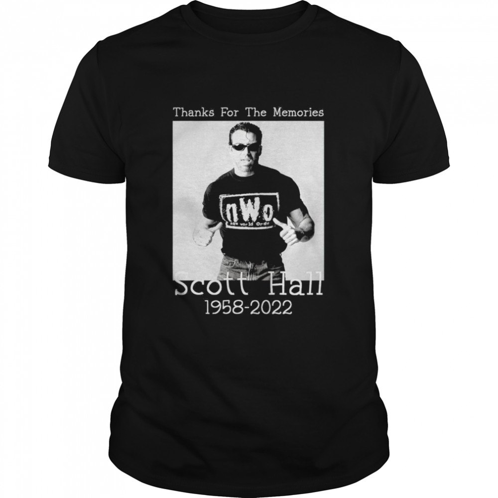 Razor Ramon thanks for the memories Scott Hall 1958 2022 Rip shirt Classic Men's T-shirt
