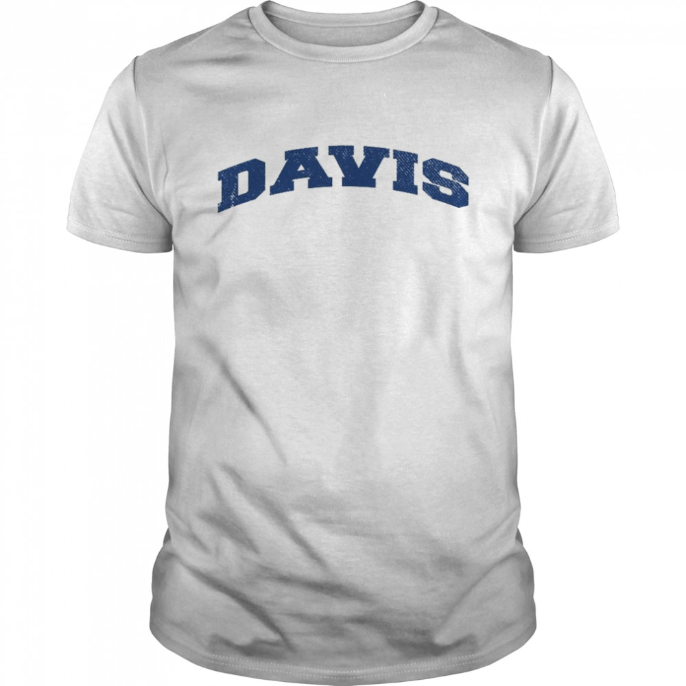 Davis California Varsity Style Vintage Grey Shirt