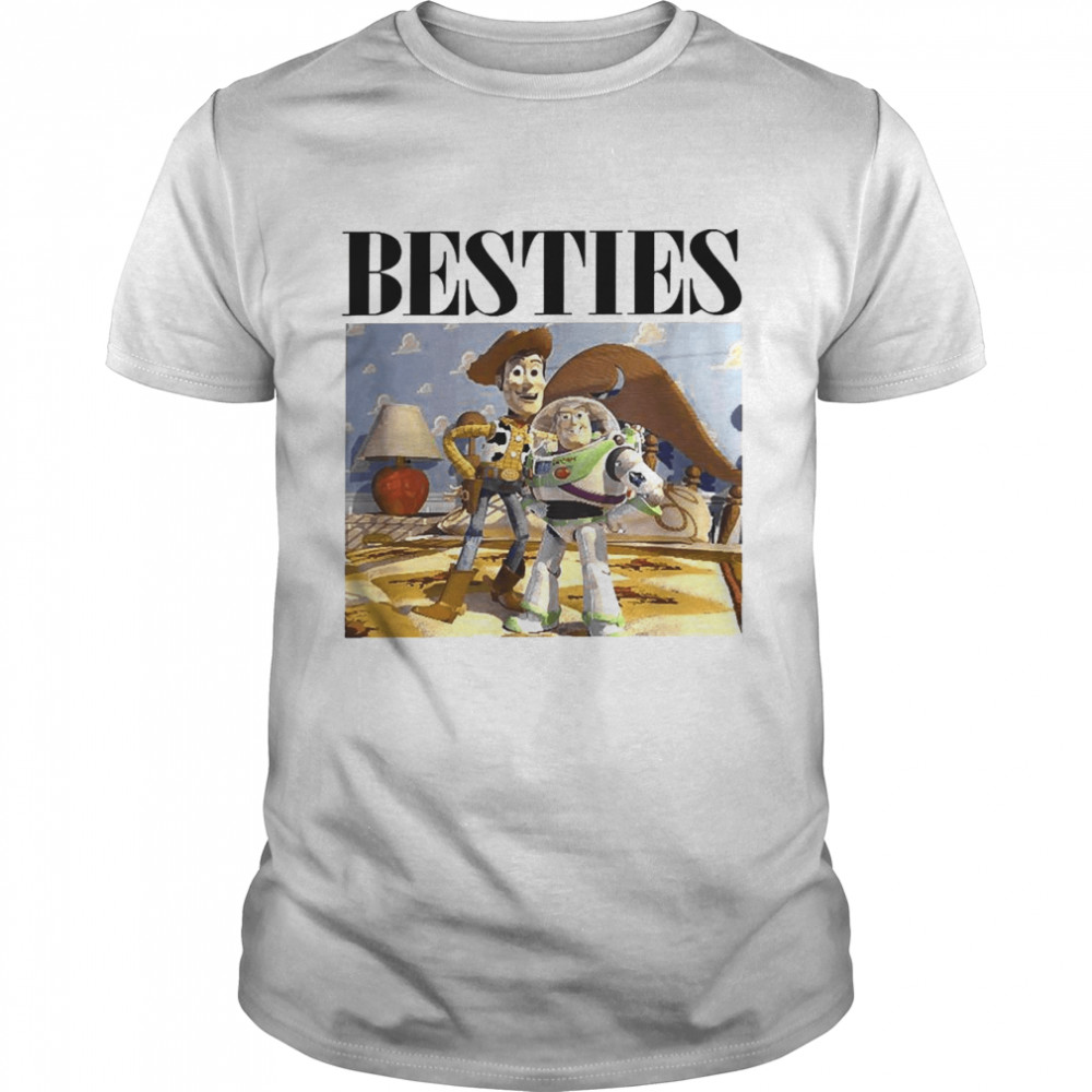 Disney Pixar Toy Story Buzz And Woody Besties Poster Shirt