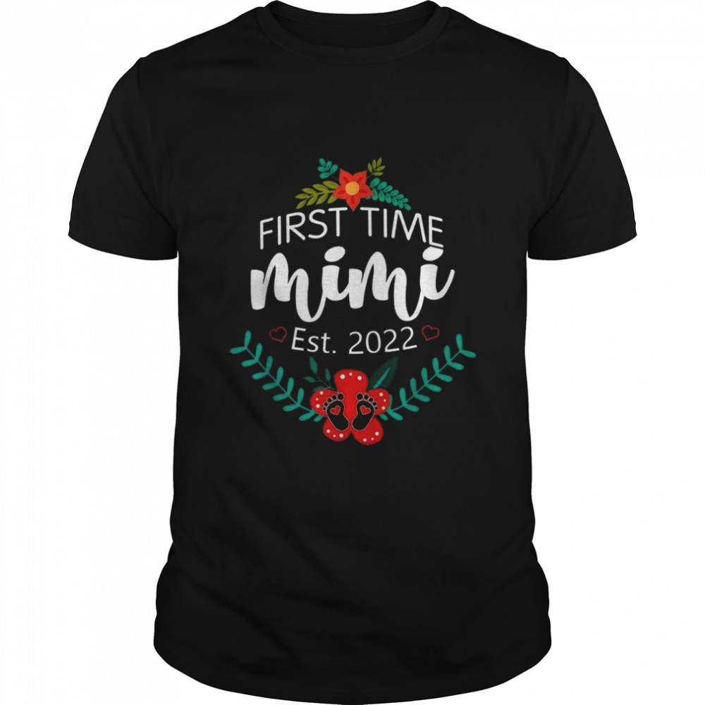 First Time Mimi est. 2022 Funny Mothers Day T-shirt Classic Men's T-shirt