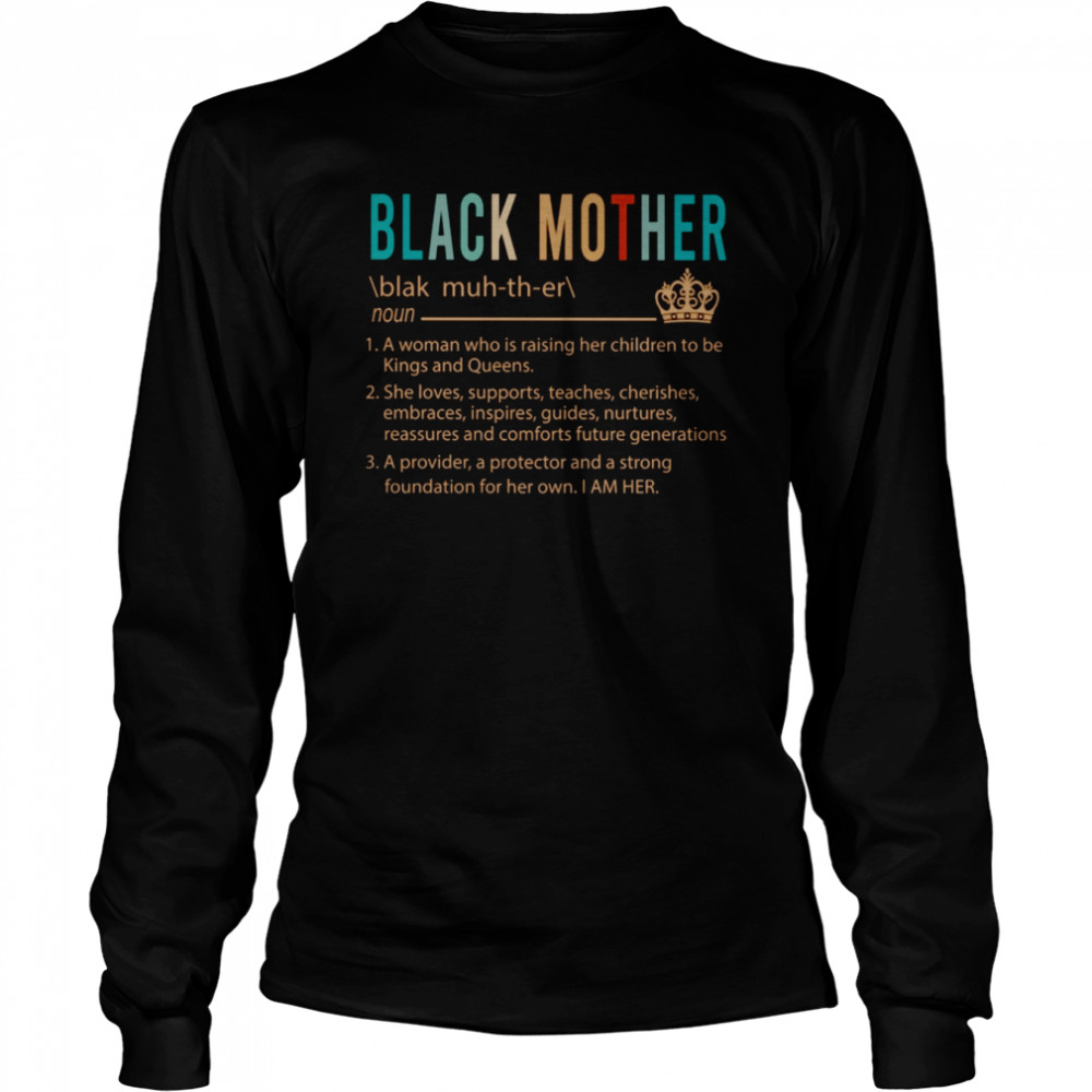 Black Mother Long Sleeved T-shirt