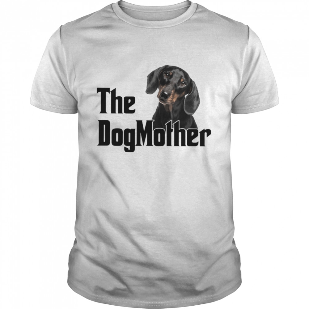 DogMother BLACK Dachshund T-Shirt