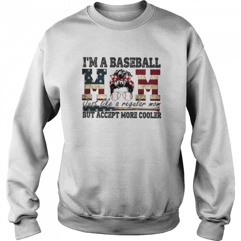 Im A Baseball Mom Just Like A Regular Mom But Accept More Cooler Unisex Sweatshirt