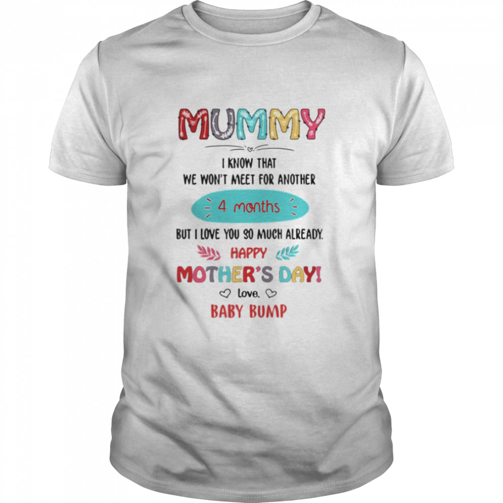 Mummy I Know That We Wont Meet For Another 4 Months  Classic Men's T-shirt