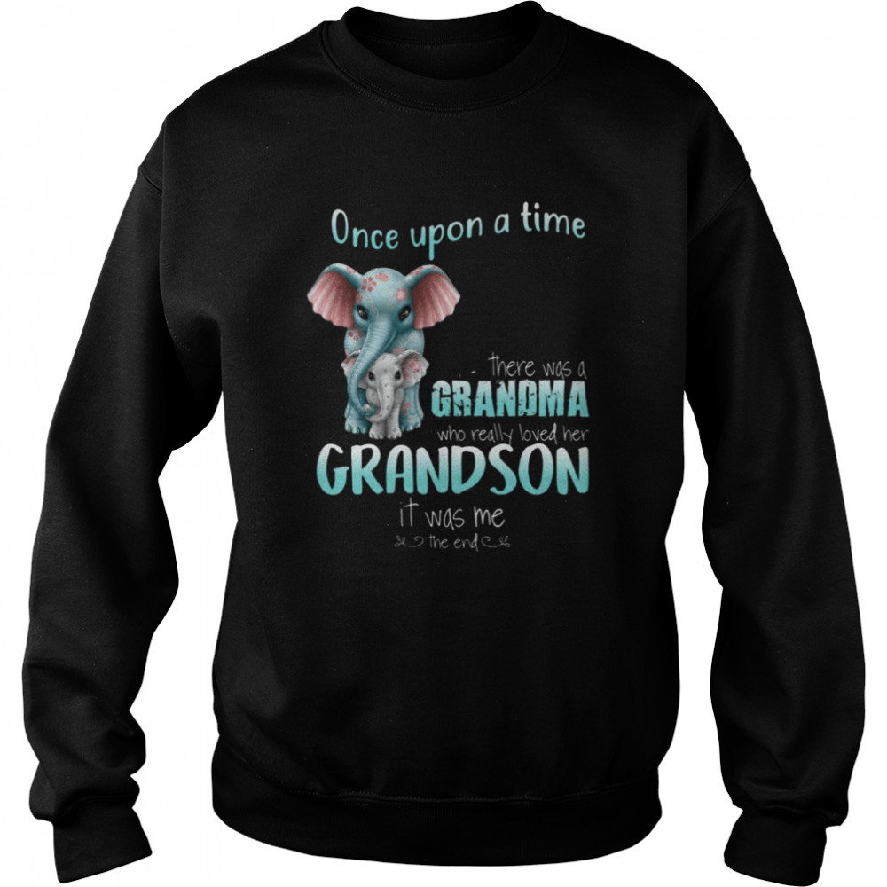 There was a grandma who loved grandson T- Unisex Sweatshirt