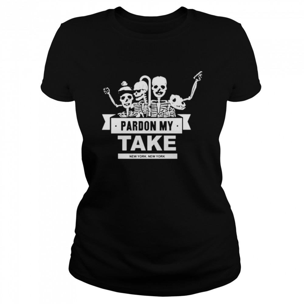 Barstool sport pardon my take skeletons shirt Classic Women's T-shirt