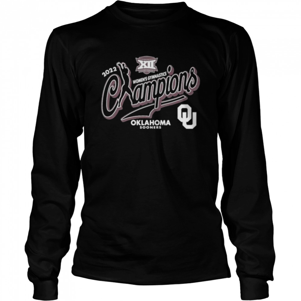 Best Oklahoma Sooners Blue 84 2022 Big 12 Women’s Gymnastics Conference Champions Event shirt Long Sleeved T-shirt