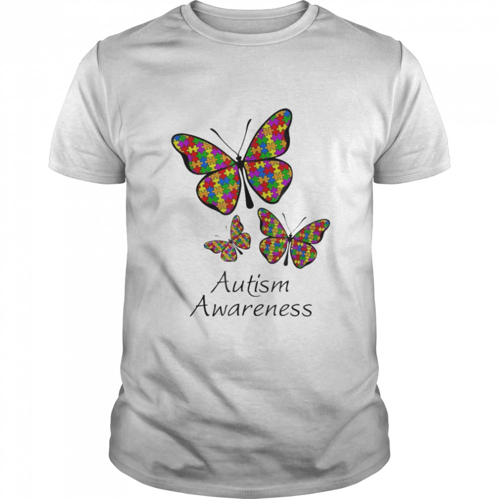 Butterfly Autism Awareness Embrace Puzzle Outfit Mothers Day T- Classic Men's T-shirt
