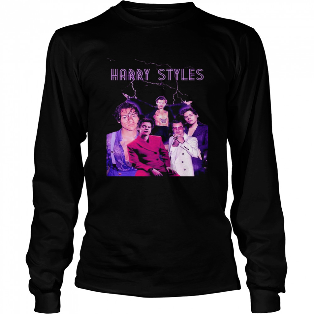 Harry Styles vintage lightning shirt Long Sleeved T-shirt